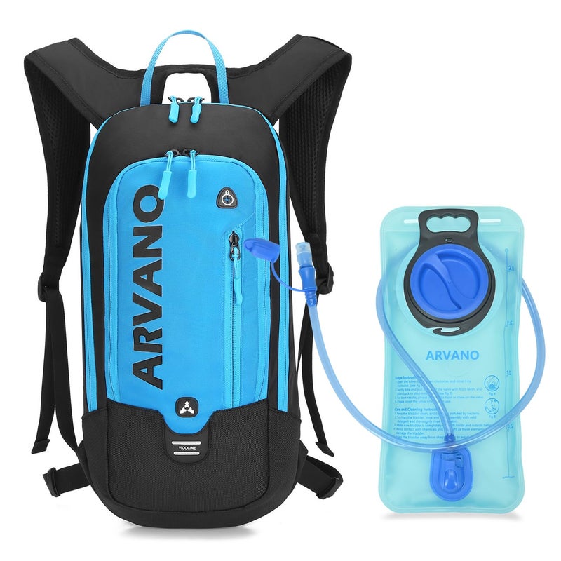 Arvano Hydration Backpack, Lightweight Hydration Pack with 2L Water Bladder, 6L Water Backpack for Men Women Cycling, Hiking, Mountain Biking, Skiing - Image 1
